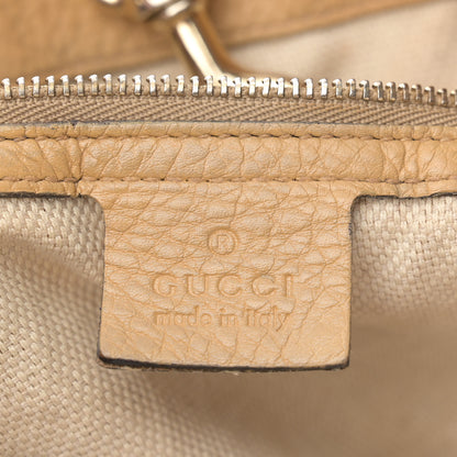 Gucci Pebbled Calfskin Large Soho Chain Shoulder Bag Nude 6 of 15