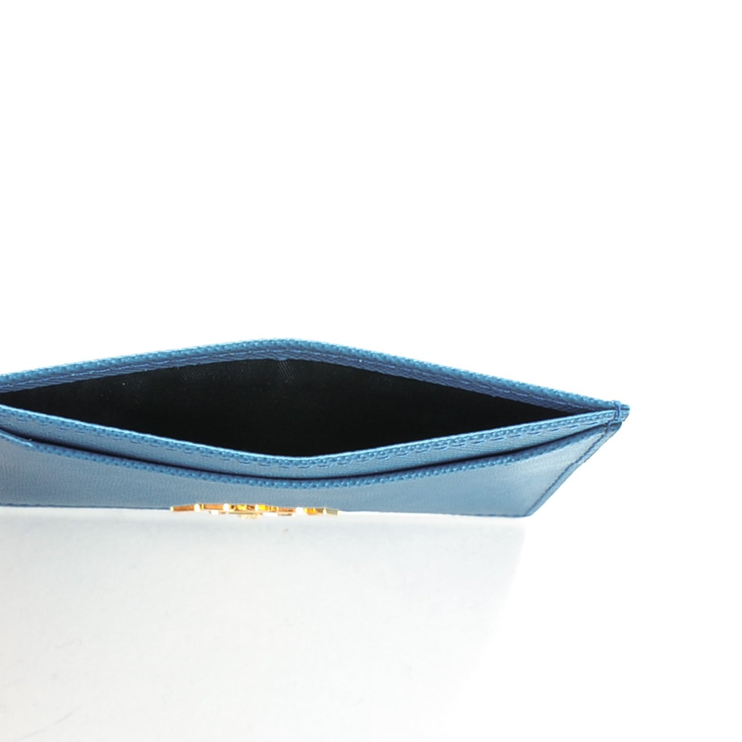 Saffiano Metal Card Case Cobalto