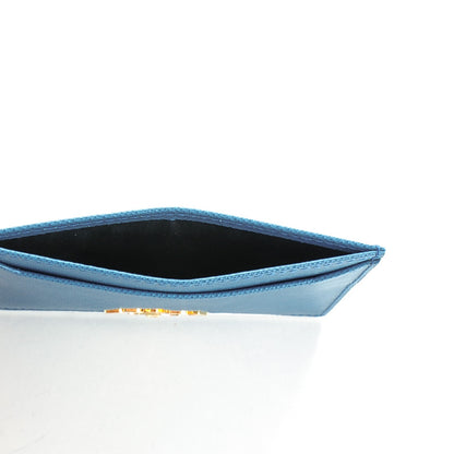 Prada Saffiano Metal Card Case Cobalto 5 of 8