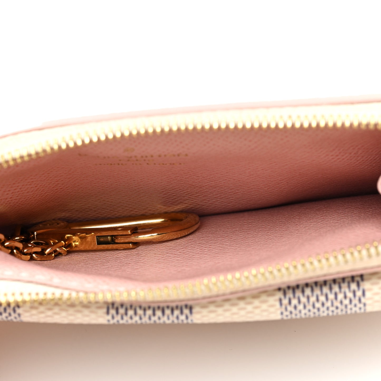 Damier Azur Recto Verso Card Holder Rose Ballerine