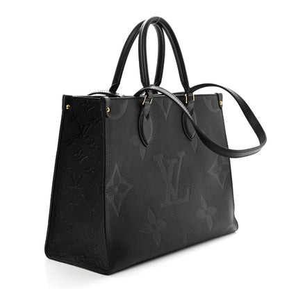 Louis Vuitton Empreinte Monogram Giant Onthego MM Black 3 of 9