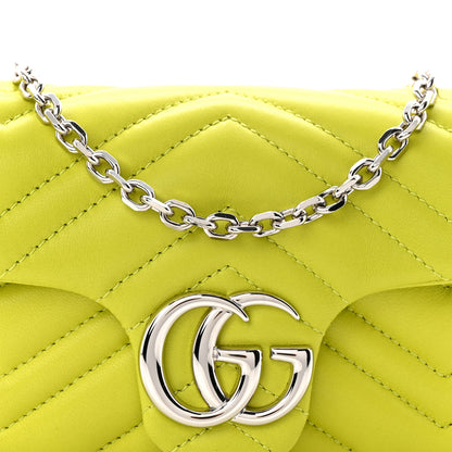 Gucci Lambskin Matelasse Mini GG Marmont Shoulder Bag Firefly 8 of 10