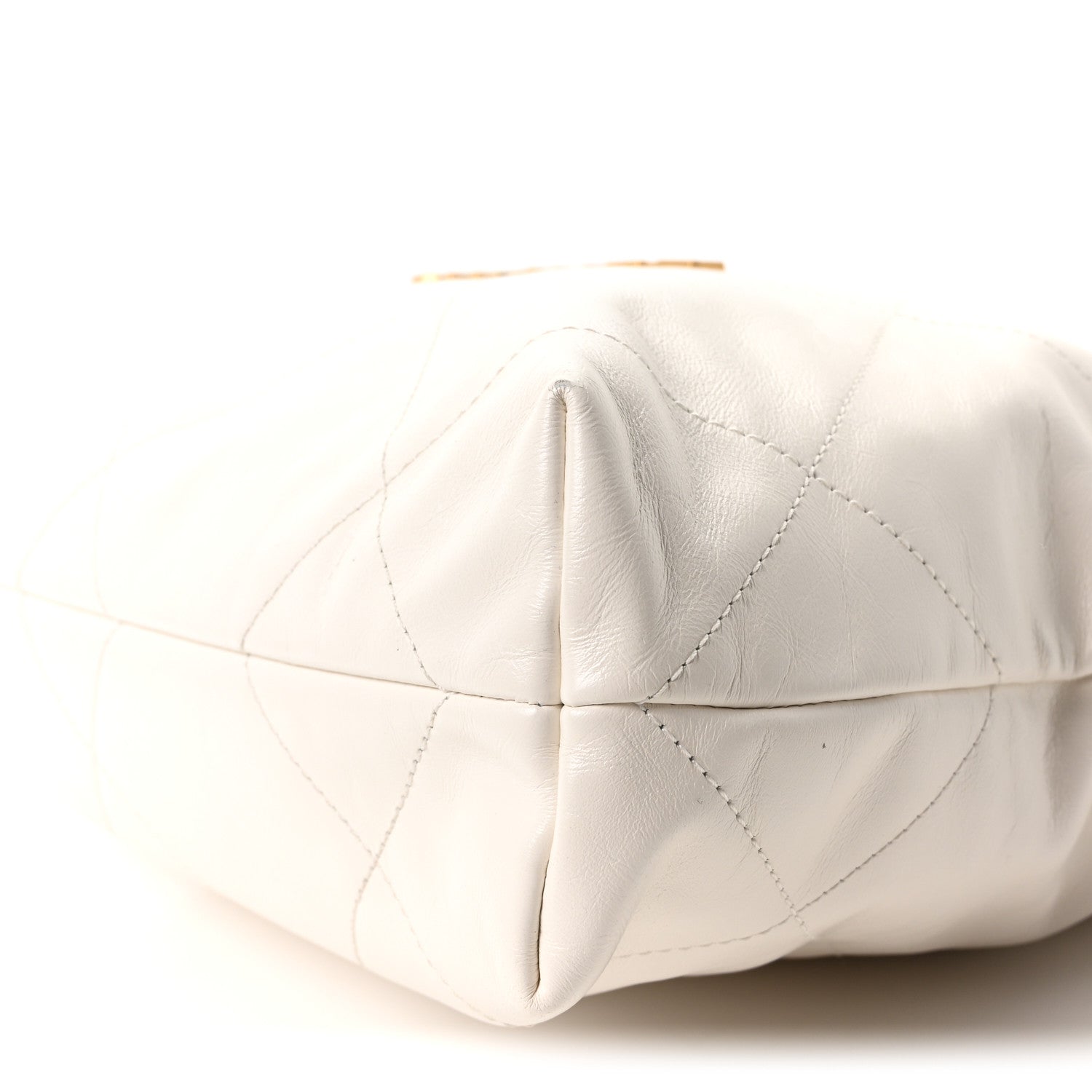 Chanel Shiny Calfskin Quilted Small Chanel 22 White 11 of 12