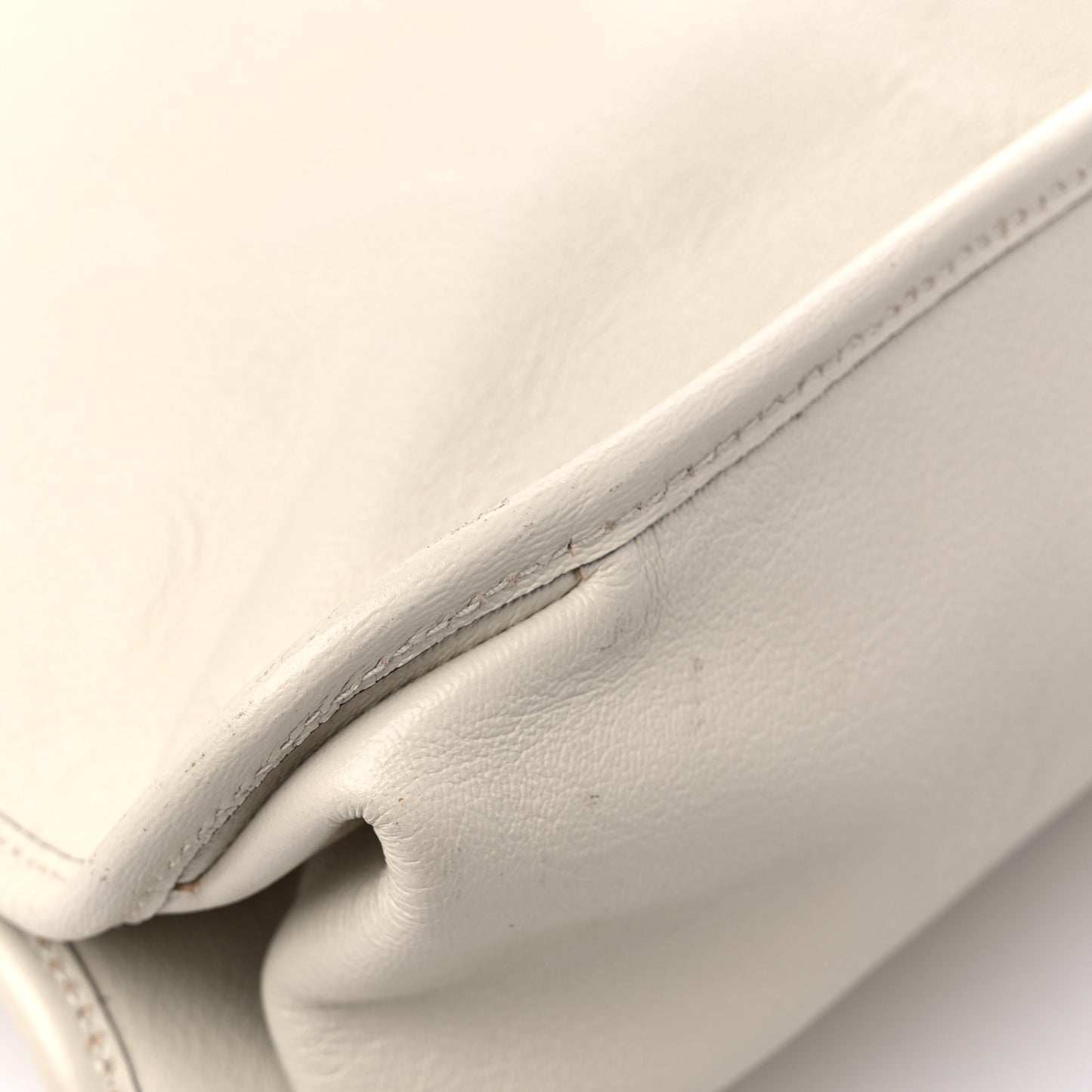 New Sakai Calfskin Lux Large Horsebit 1955 Tote Bag Mystic White