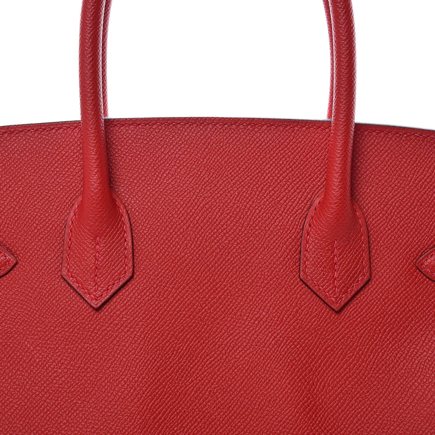 Hermes Epsom Horseshoe Birkin 30 Rouge Casaque Gris Mouette 10 of 36