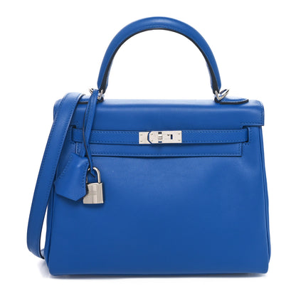 Hermes Swift Kelly Retourne 25 Bleu France 1 of 11