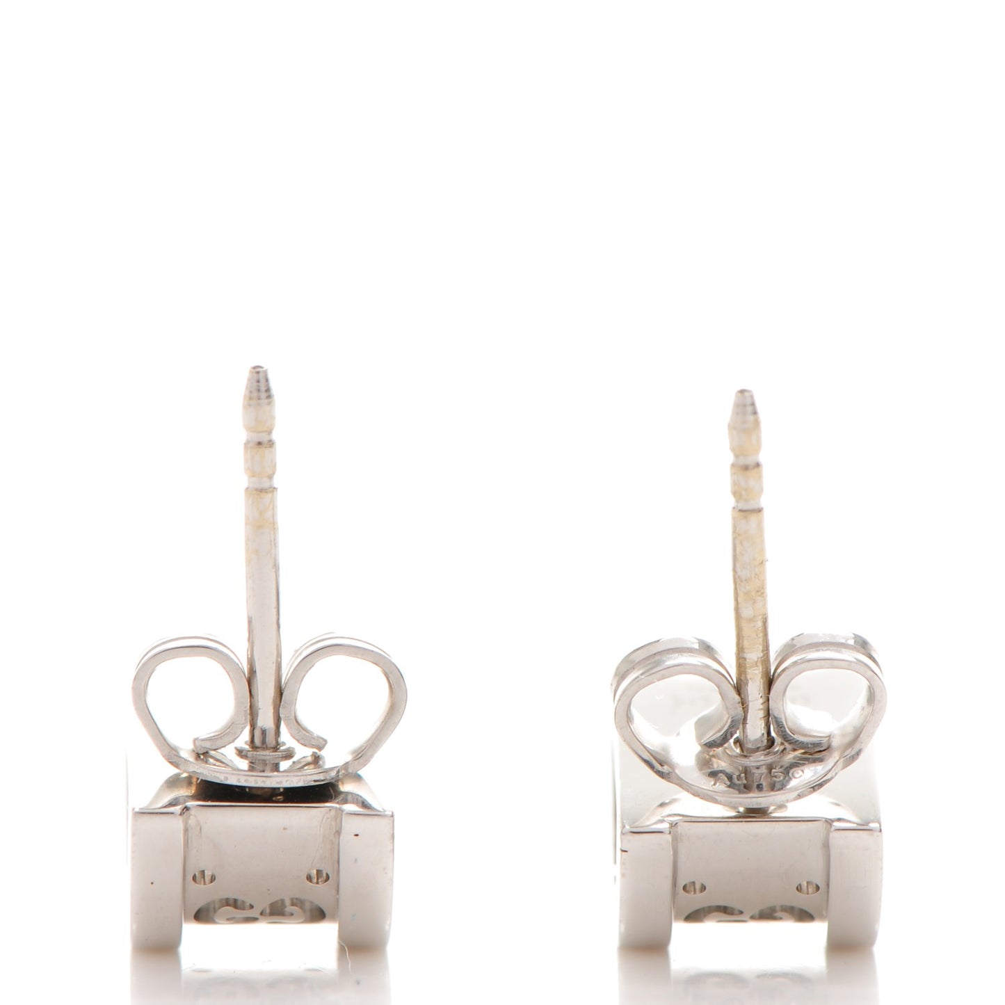 18K White Gold Icon Twirl Earrings