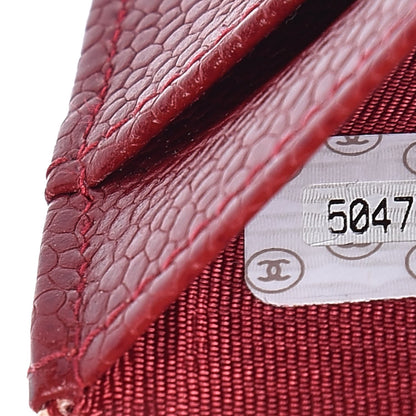 Chanel Caviar CC Small Ring Agenda Planner Red 9 of 9