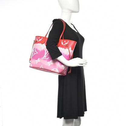 Louis Vuitton Monogram Escale Neverfull MM Rouge 2 of 12