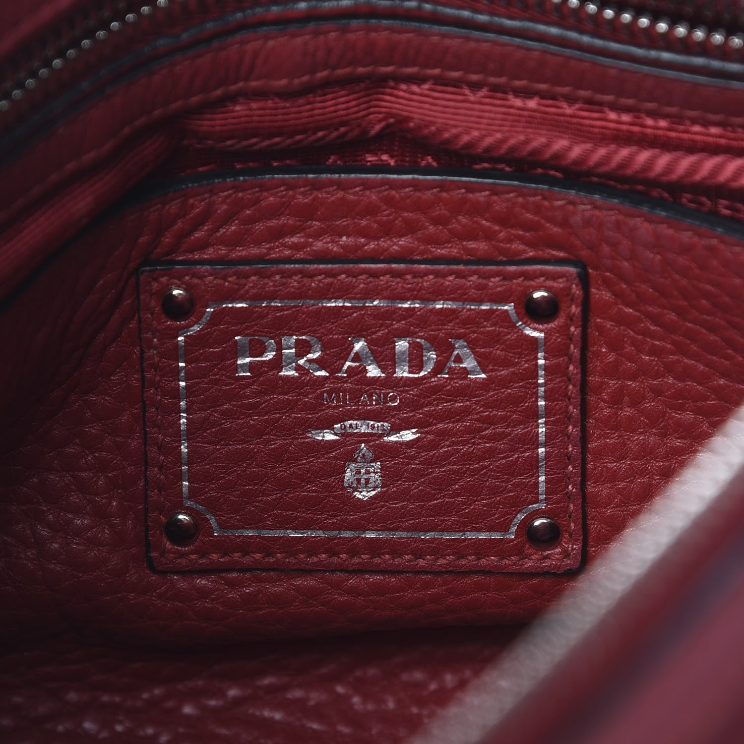 Prada Vitello Phenix Shopping Satchel Rosso 6 of 14