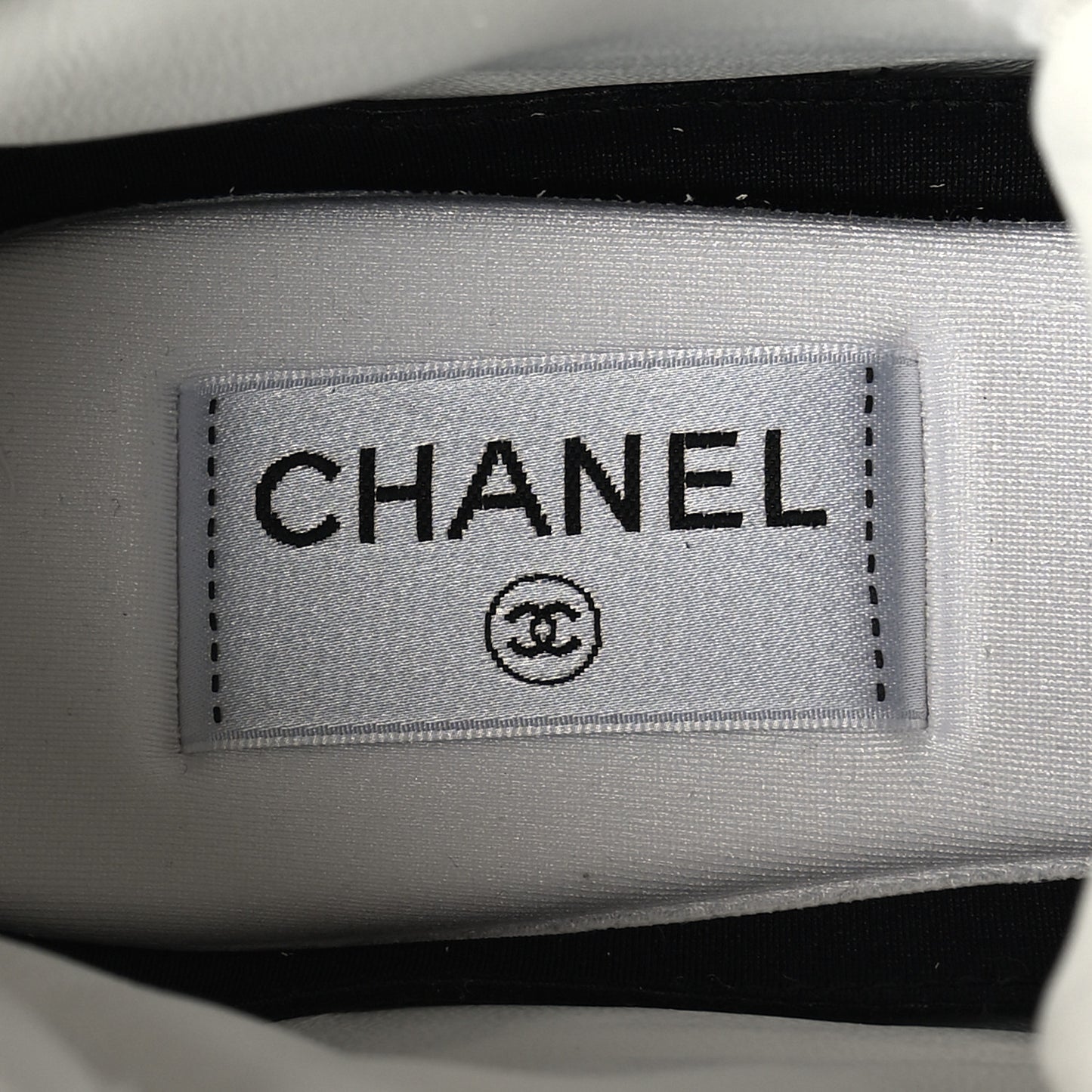 Calfskin CC High Top Sneaker 40 White