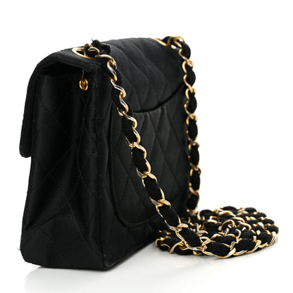 Chanel Satin Quilted Mini Square Flap Black 3 of 16