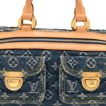 Louis Vuitton Monogram Denim Neo Speedy Blue 8 of 10