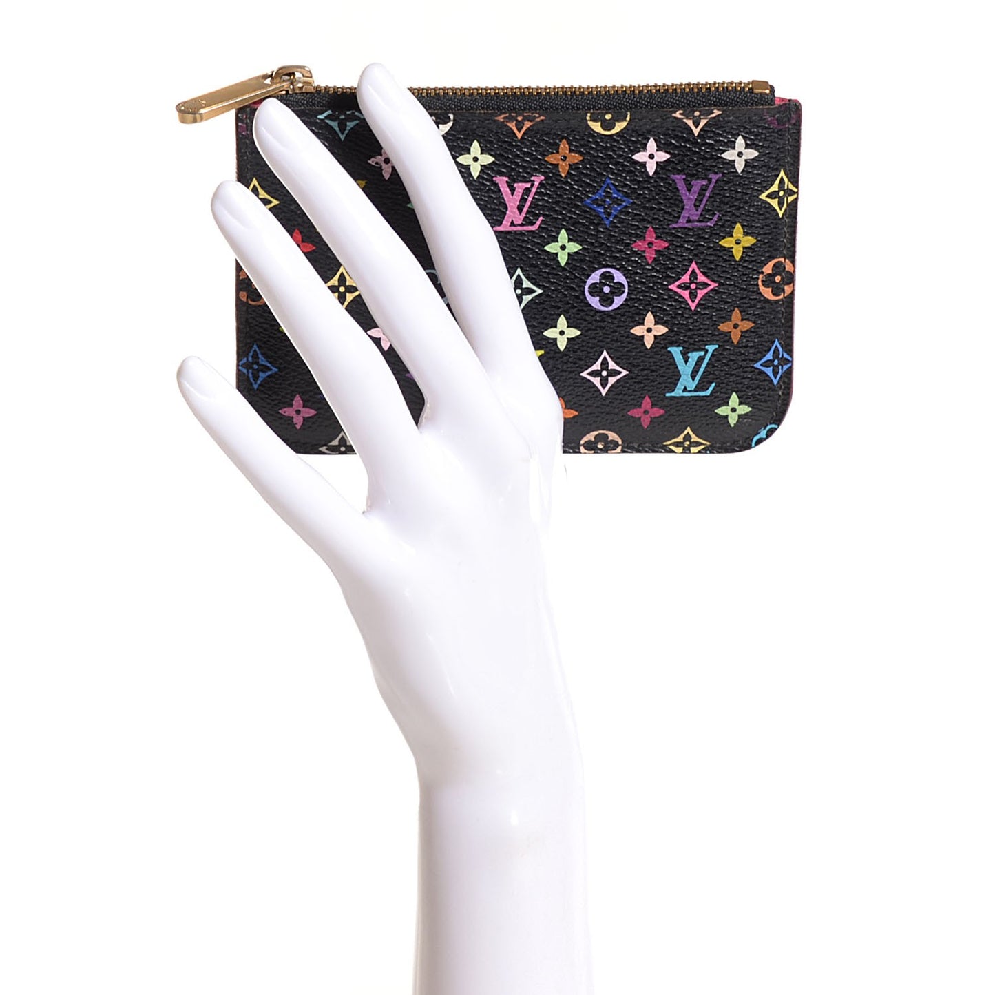 Monogram Multicolor Key Pouch Black Grenade
