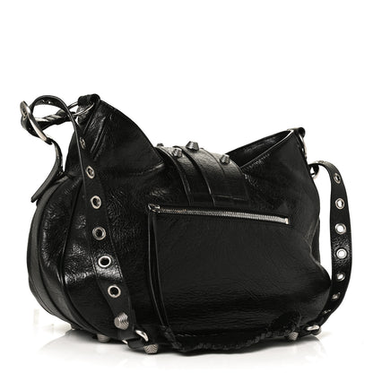 Balenciaga Agneau Arena Medium Le Cagole Shoulder Bag Black 3 of 14