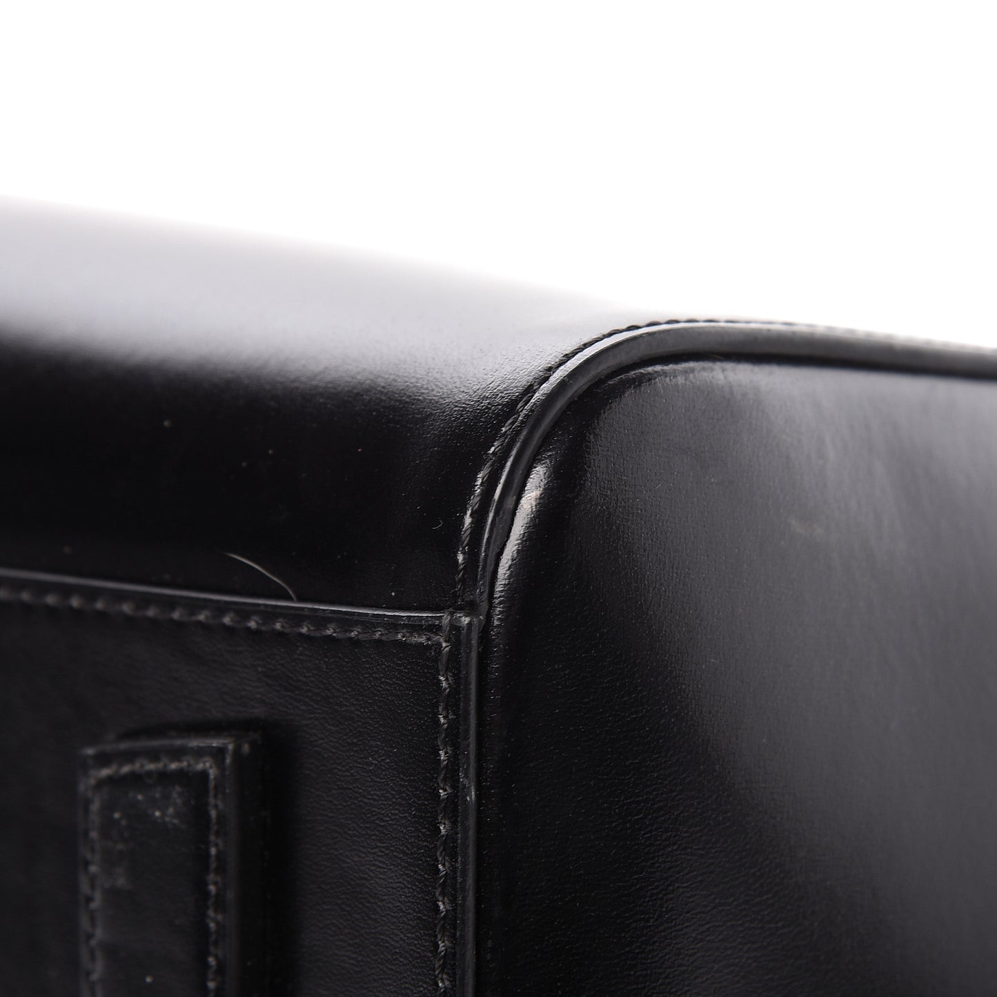 Shiny Lord Calfskin Small Antigona Black