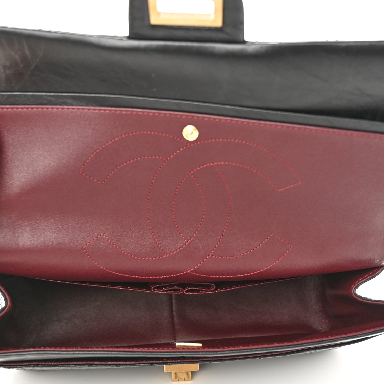 Chanel Aged Calfskin Quilted 2.55 Reissue 227 Flap Black 5 of 10