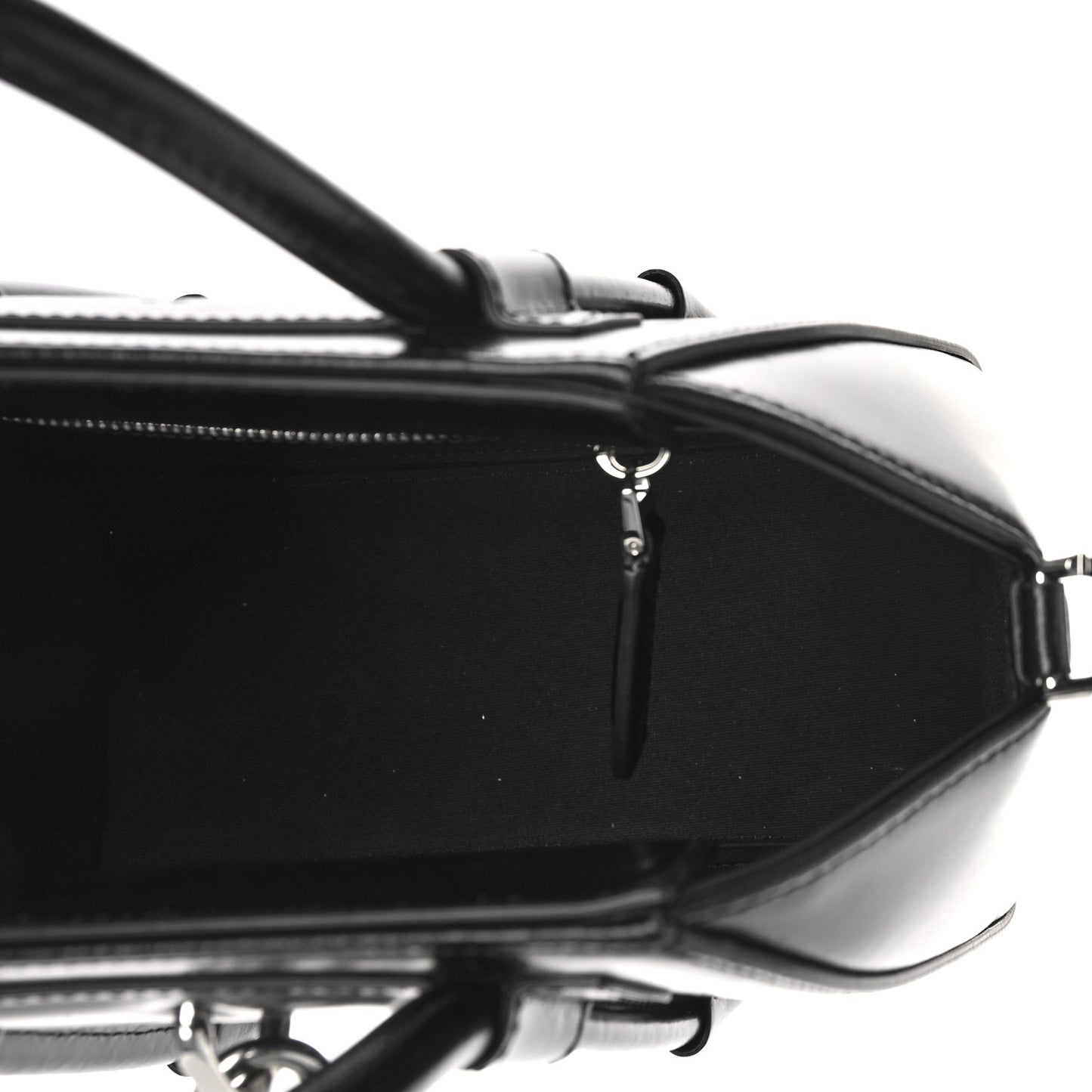 Box Calfskin Mini Lock Antigona Shoulder Bag Black