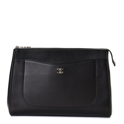 Chanel Grained Calfskin Large Neo Executive Cosmetic Case Black 1 of 6
