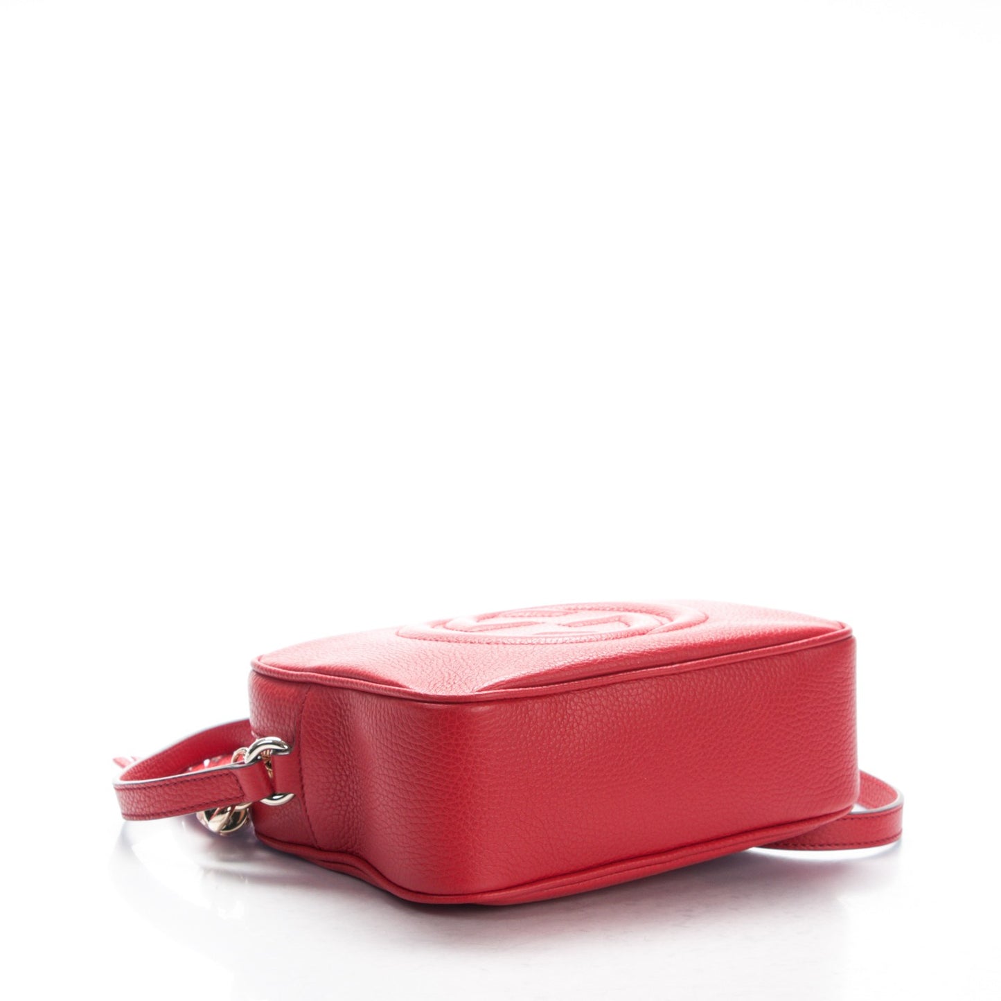 Pebbled Calfskin Small Soho Disco Bag Tabasco Red