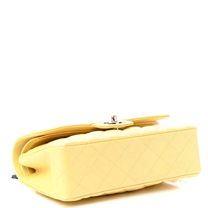 Chanel Iridescent Caviar Quilted Small Double Flap Yellow 4 of 11