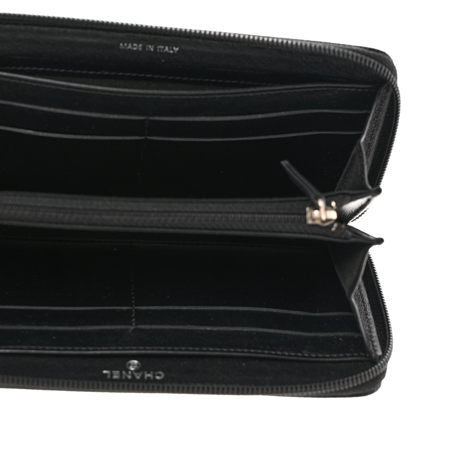 Chanel Caviar Large Timeless CC Zip Around Wallet Black 5 of 10
