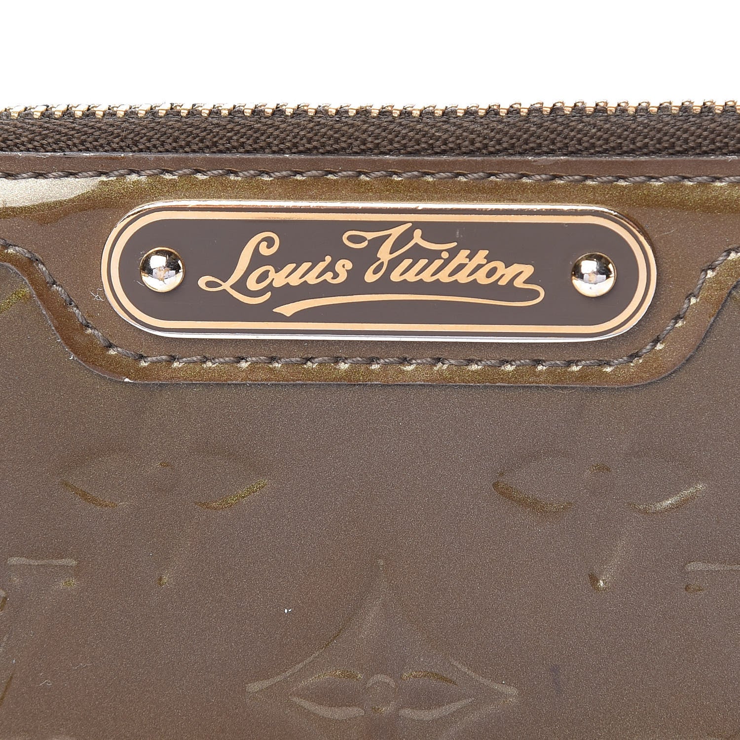 Louis Vuitton Vernis Key Pouch Vert Bronze 9 of 10
