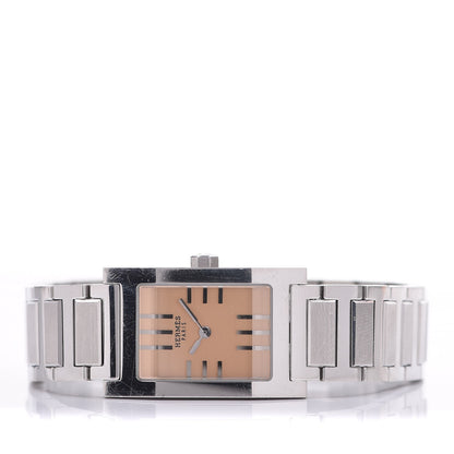 Hermes Stainless Steel 19mm Tandem Quartz Watch Pink 2 of 7
