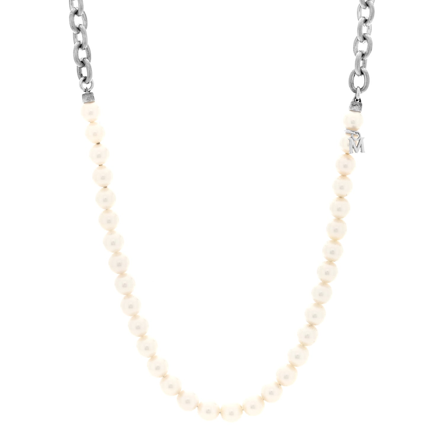 Mikimoto X COMME DE GARCON Sterling Silver Akoya Pearl 6-6.5mm Strand Necklace 1 of 5