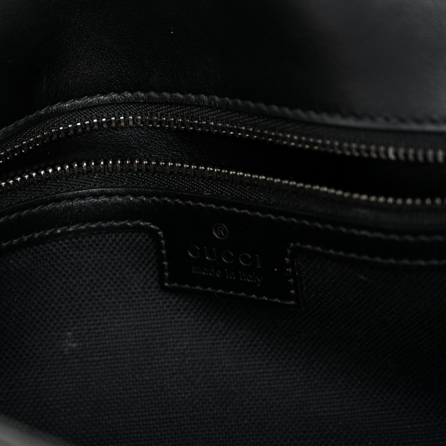 Gucci Calfskin Matelasse Monochrome Small GG Marmont Shoulder Bag Black 6 of 10