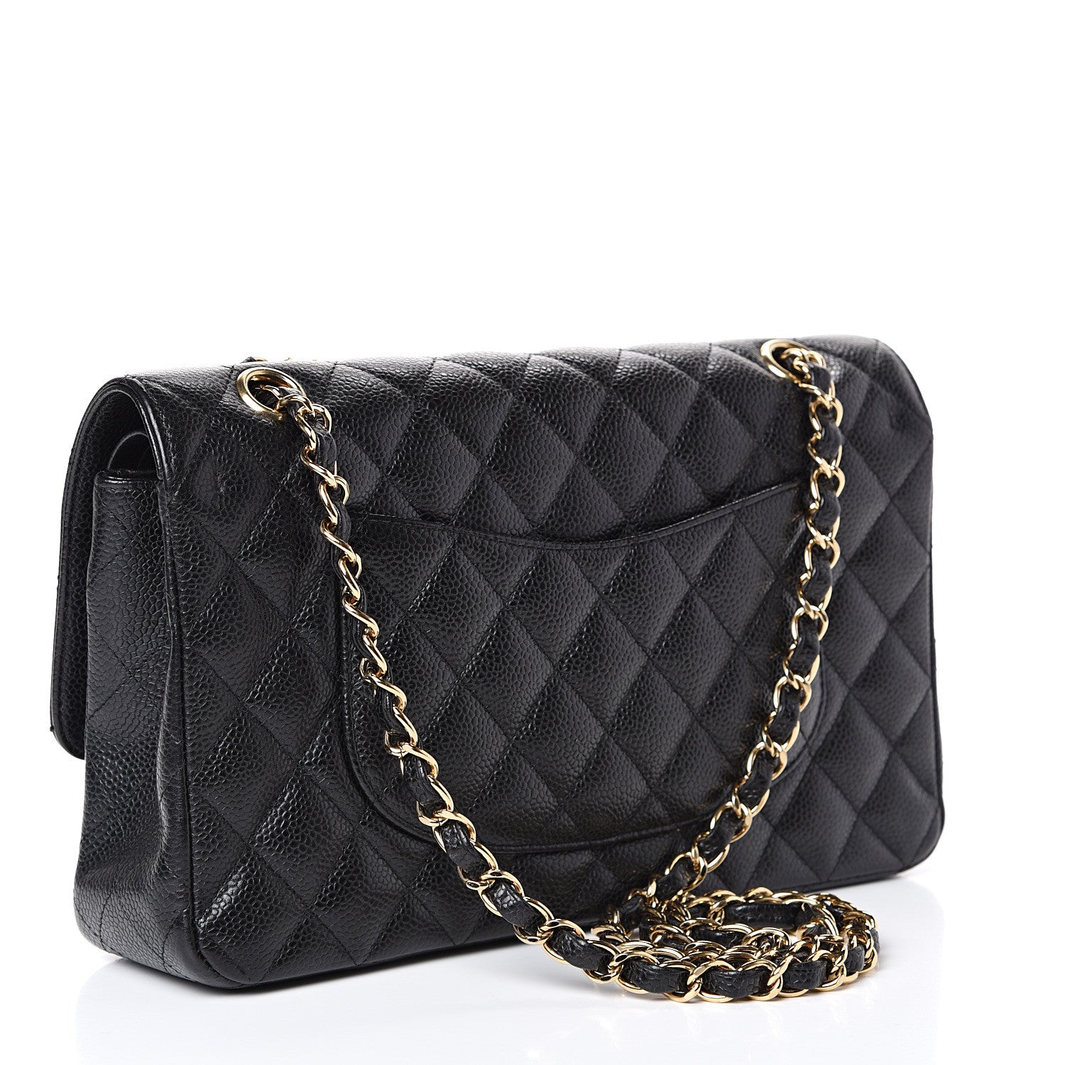 Chanel Caviar Quilted Medium Double Flap Black 2 of 16