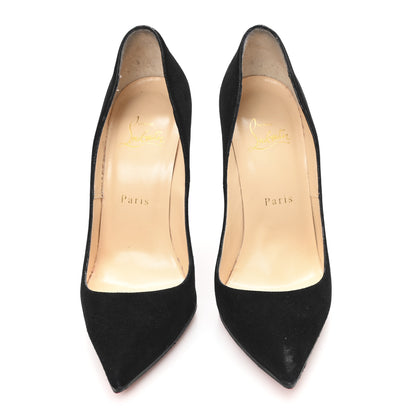 Christian Louboutin Suede Pigalle Follies 120 Pumps 38 Black 3 of 9