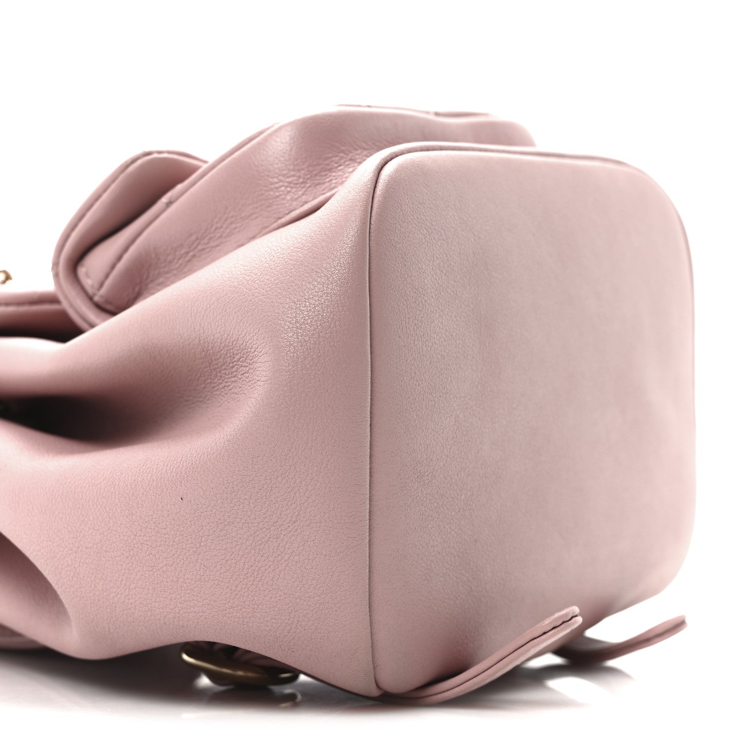 Chanel Lambskin Quilted Small Duma Drawstring Backpack Light Pink 9 of 10