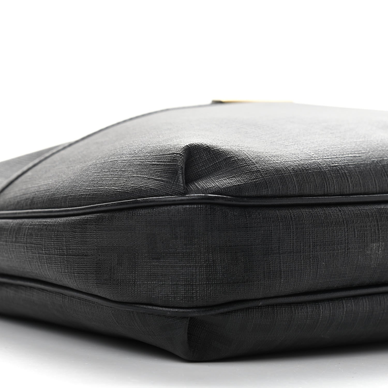 Fendi Zucchino Spalmati Vitello Messenger Bag Black 9 of 24