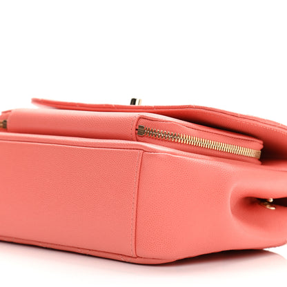 Chanel Caviar Quilted Medium Business Affinity Flap Coral 6 of 10