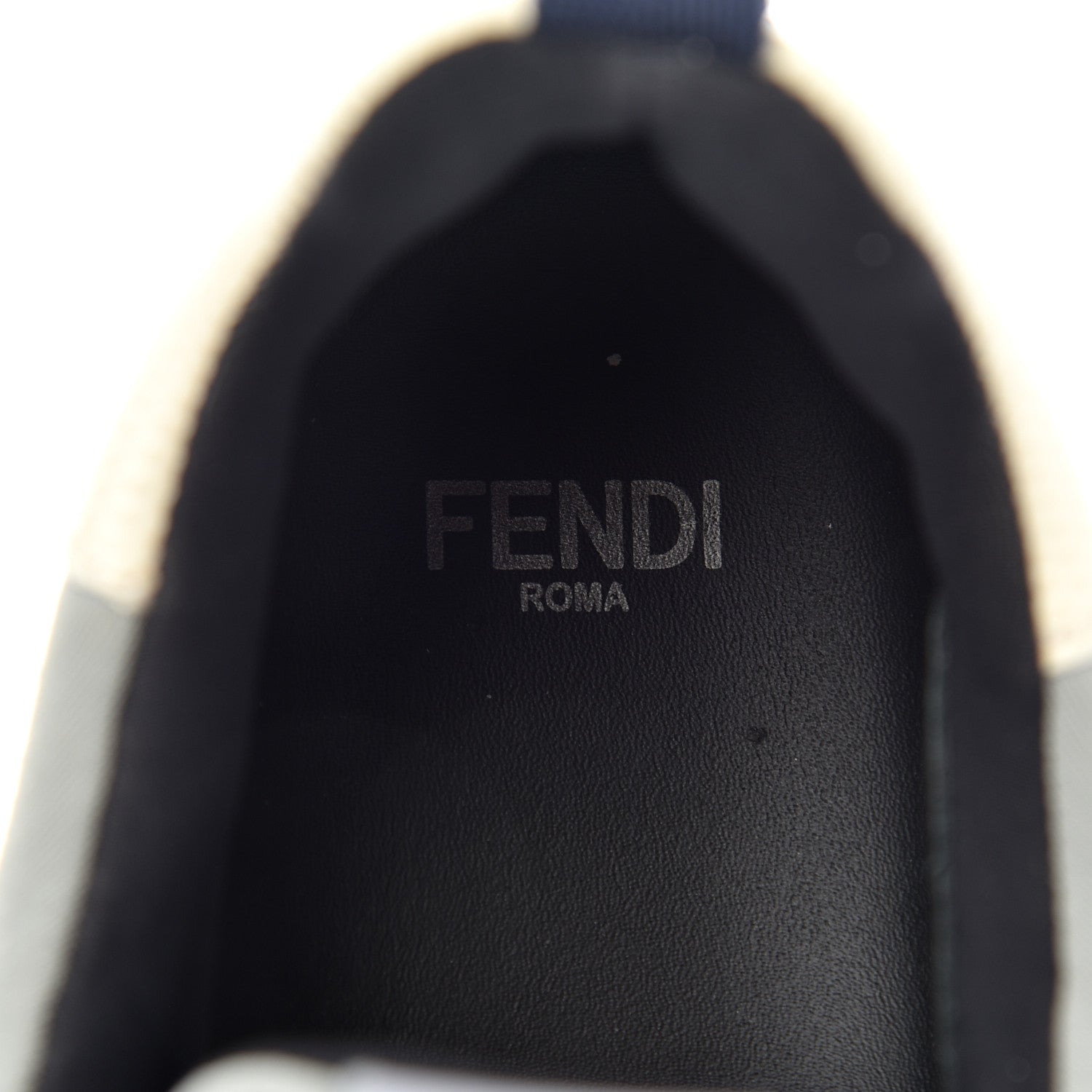 Fendi Neoprene Calfskin Rainbow Studded Sneaker 35.5 Gray 7 of 15