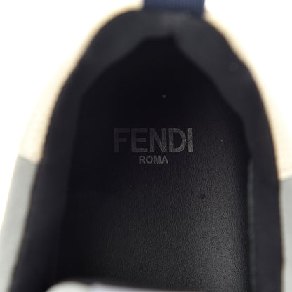 Fendi Neoprene Calfskin Rainbow Studded Sneaker 35.5 Gray 7 of 15