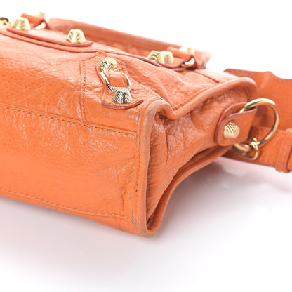 Balenciaga Agneau Giant 12 Gold Hardware Mini City Tangerine 8 of 8