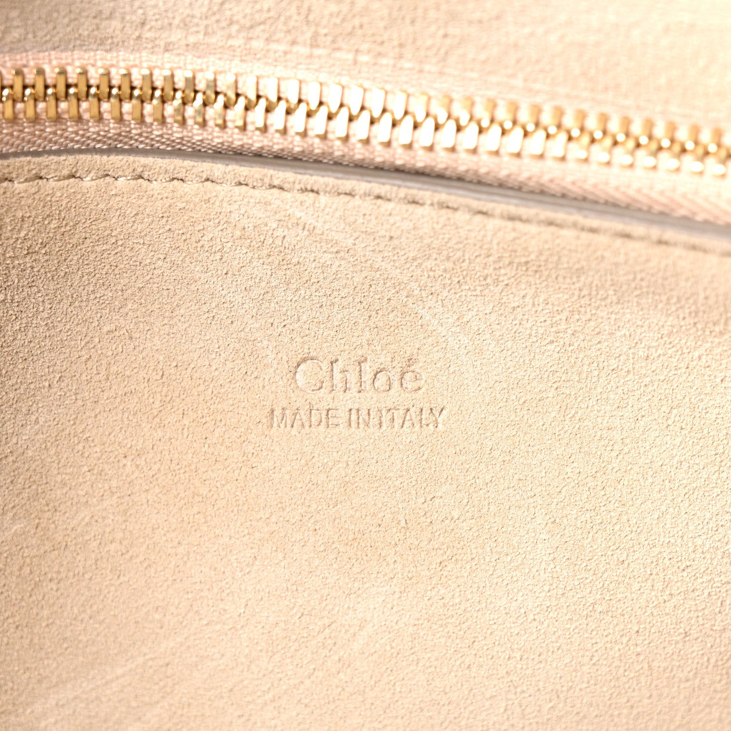 Chloe Calfskin Suede Medium Faye Shoulder Bag Motty Grey 5 of 9