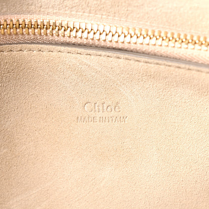 Chloe Calfskin Suede Medium Faye Shoulder Bag Motty Grey 5 of 9
