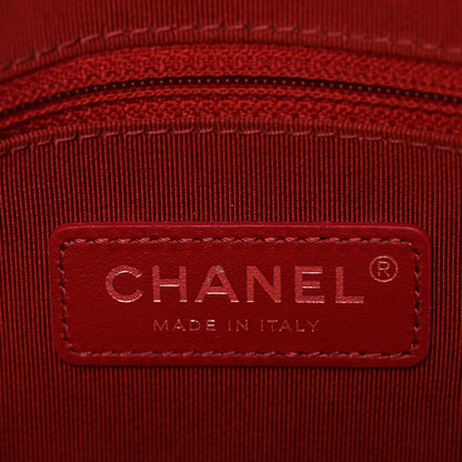 Chanel Calfskin Chain 20s Signature Bowling Bag Red 6 of 10