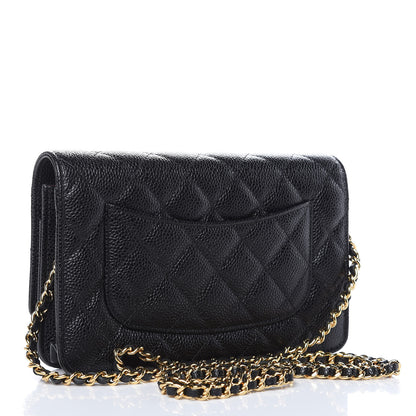 Chanel Caviar Quilted Wallet On Chain WOC Black 3 of 11