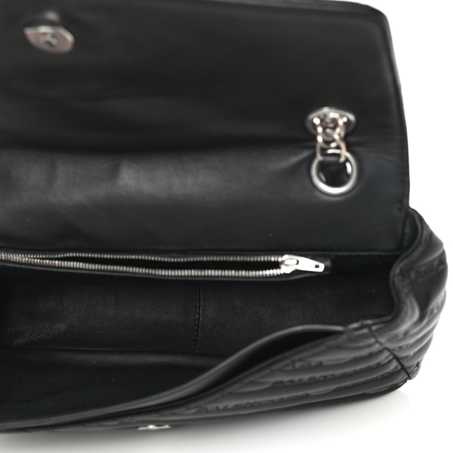 Balenciaga Calfskin Logo Matelasse M BB Chain Shoulder Bag Black 5 of 17