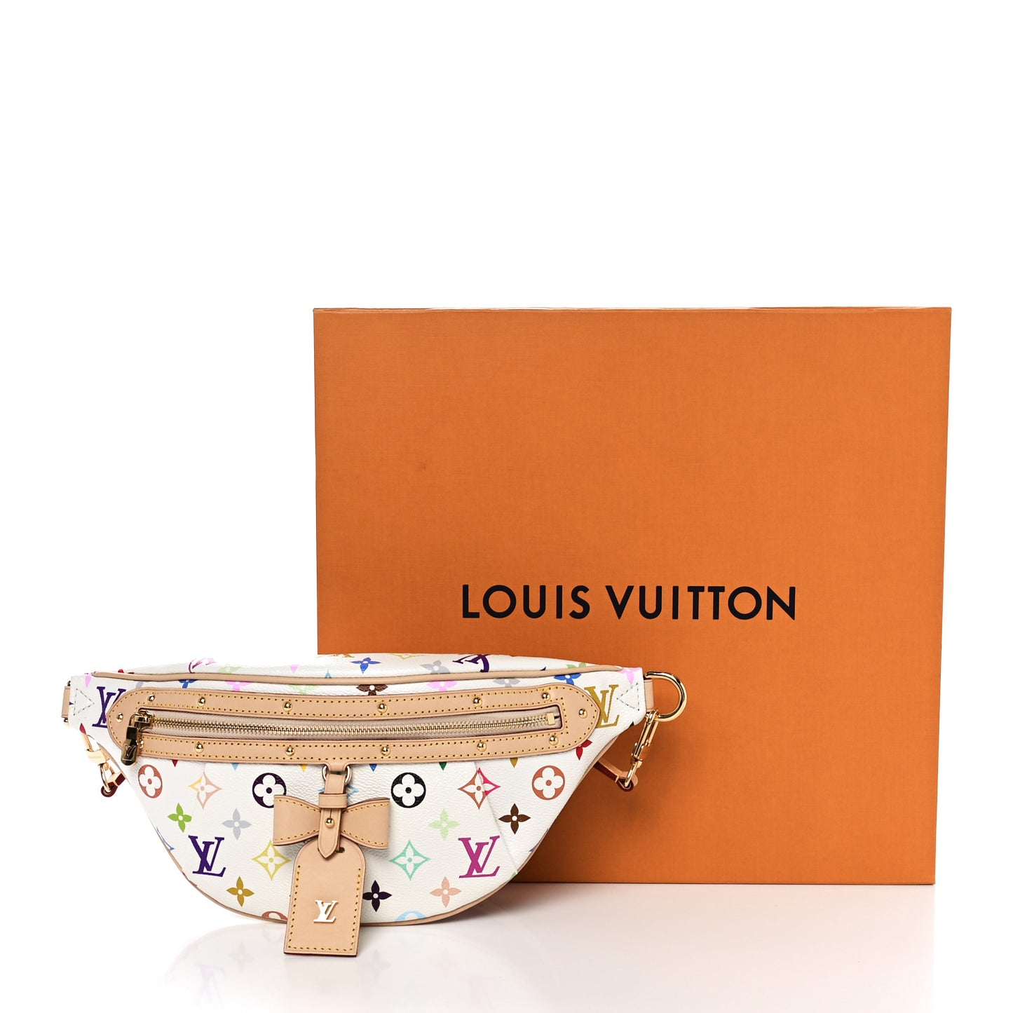 LV X TM Monogram Multicolor High Rise Bumbag White