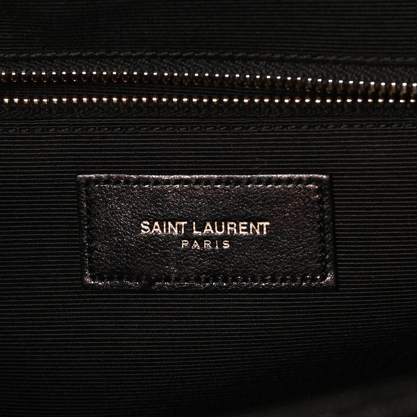 Grain De Poudre Matelasse Chevron Large Monogram Satchel Black