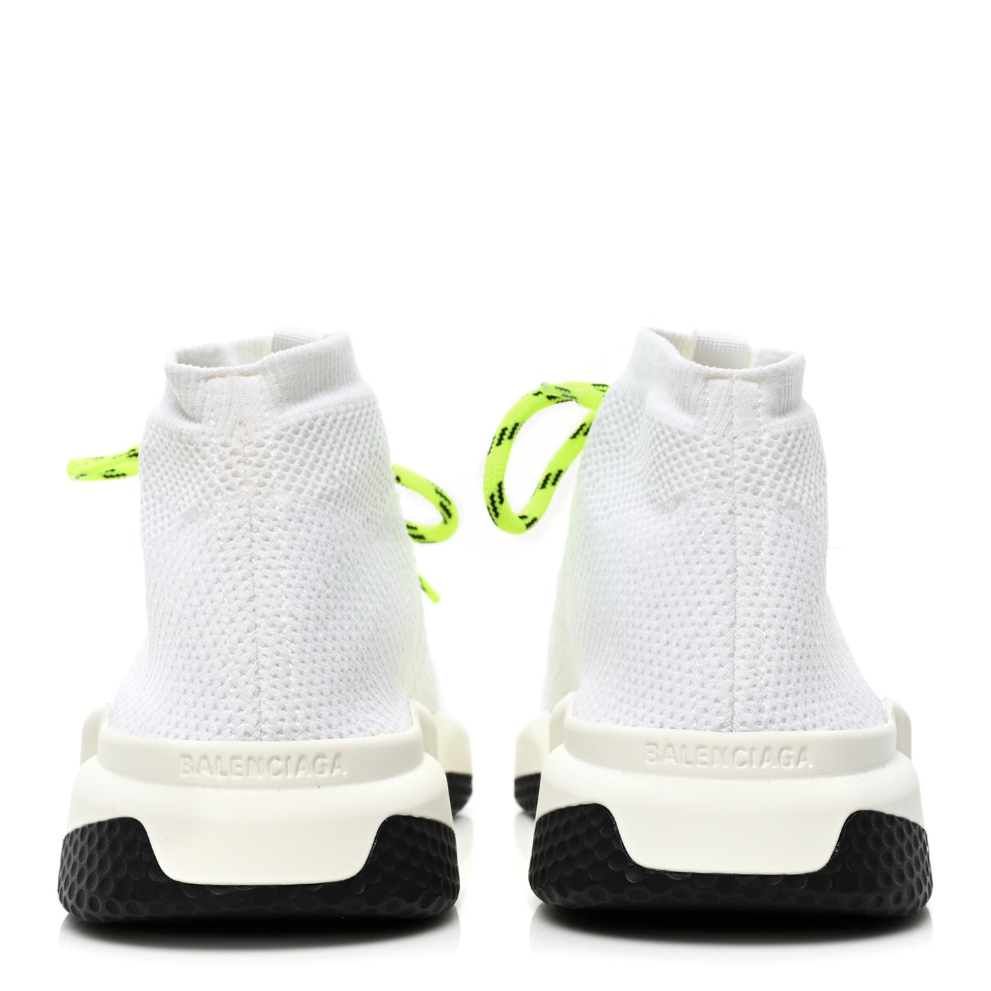 Knit Mens Speed Lace Up Sneakers 44 White