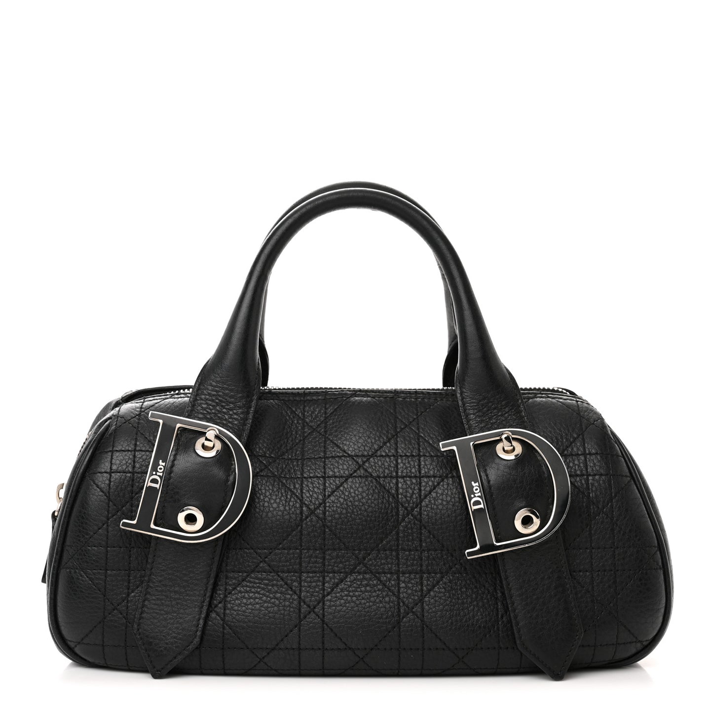 Deerskin Cannage Stitched Boston Black