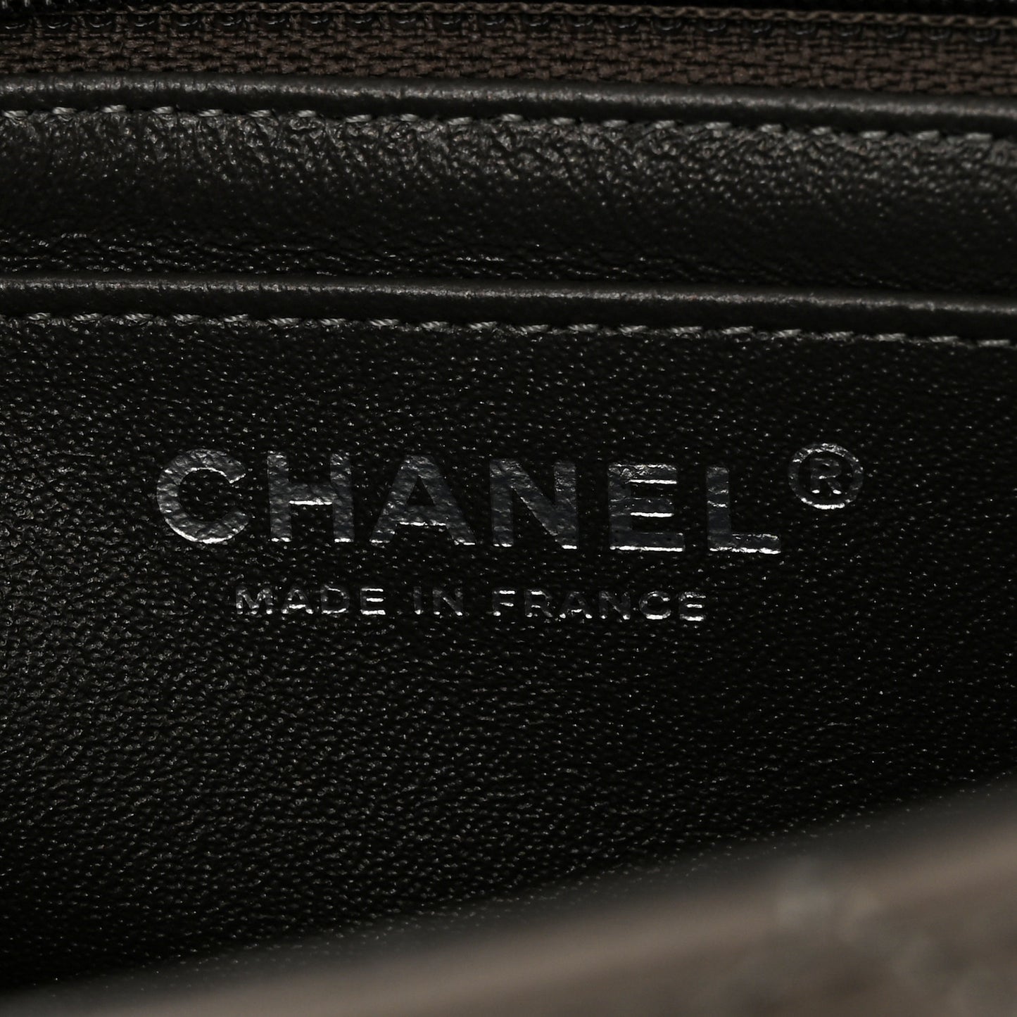 Metallic Calfskin Quilted Mini Rectangular Flap Ruthenium