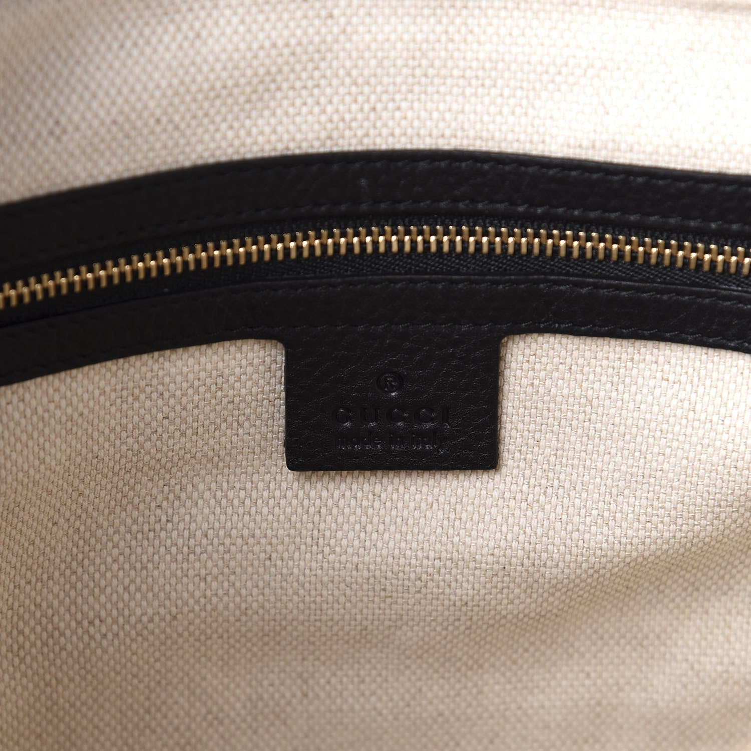 Gucci Pebbled Calfskin Small Soho Top Handle Bag Black 9 of 11