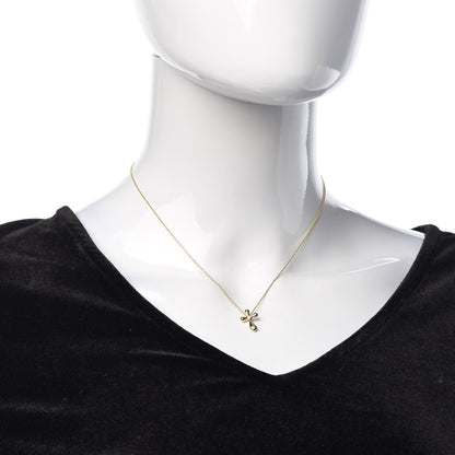 Tiffany 18K Yellow Gold Elsa Peretti Cross Pendant Necklace 2 of 7